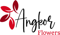 Logo showing stylized red leaves with the text "1-800-Flowers" to the right in black and red.