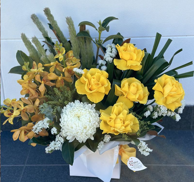 Ava Yellow Box Arrangement