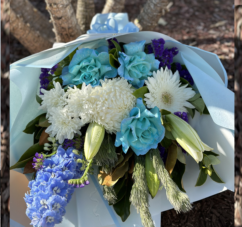 Azure and white bouquet-BB27