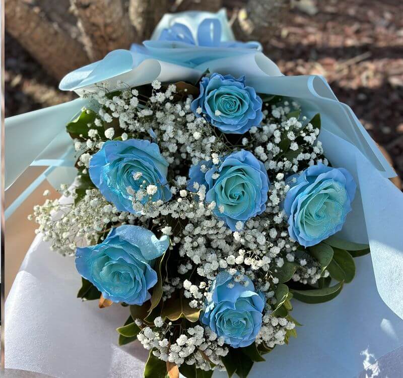 Blue Rose Bouquet