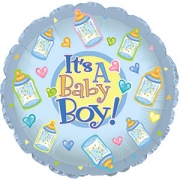 Baby Boy Foil Balloon 17"