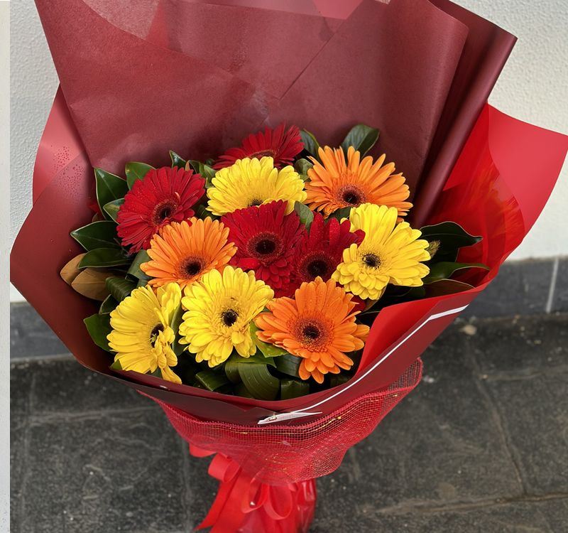 Gerbera Colour Burst Bouquet – BS15