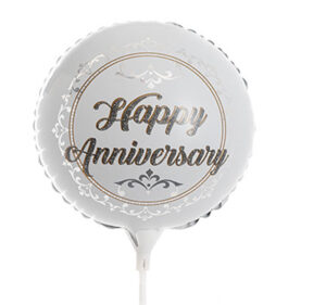 Happy Anniversary Foil Balloon 9"