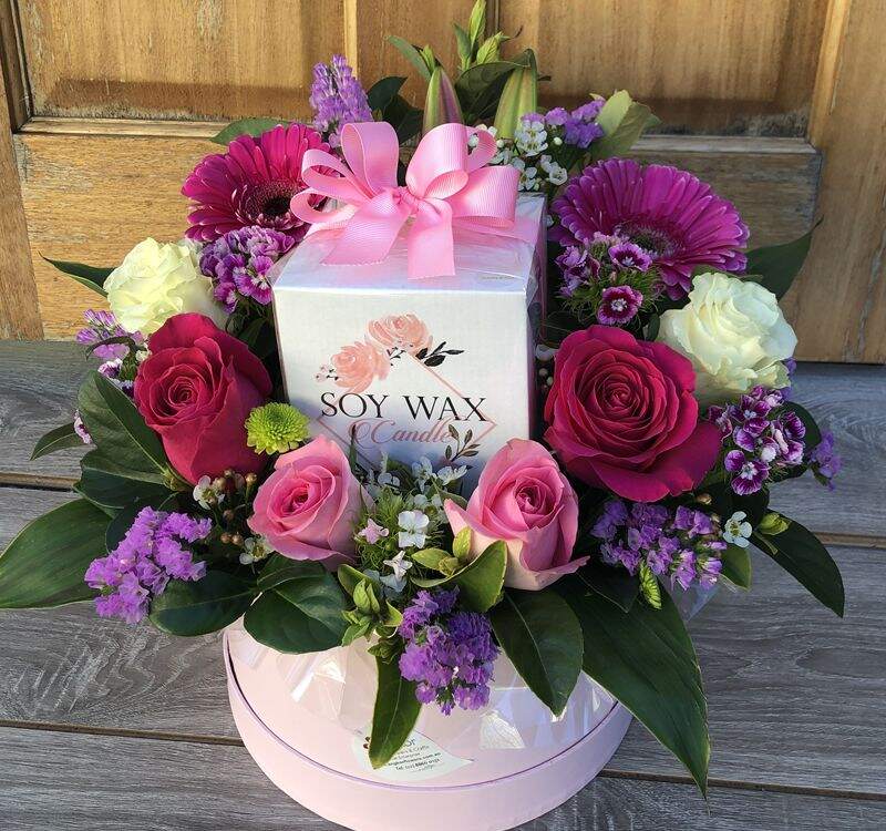 Roses and Candle Hatbox